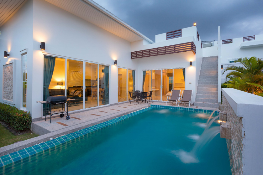 Moderne Sunroof-Meerblick-Villa mit privatem Pool
